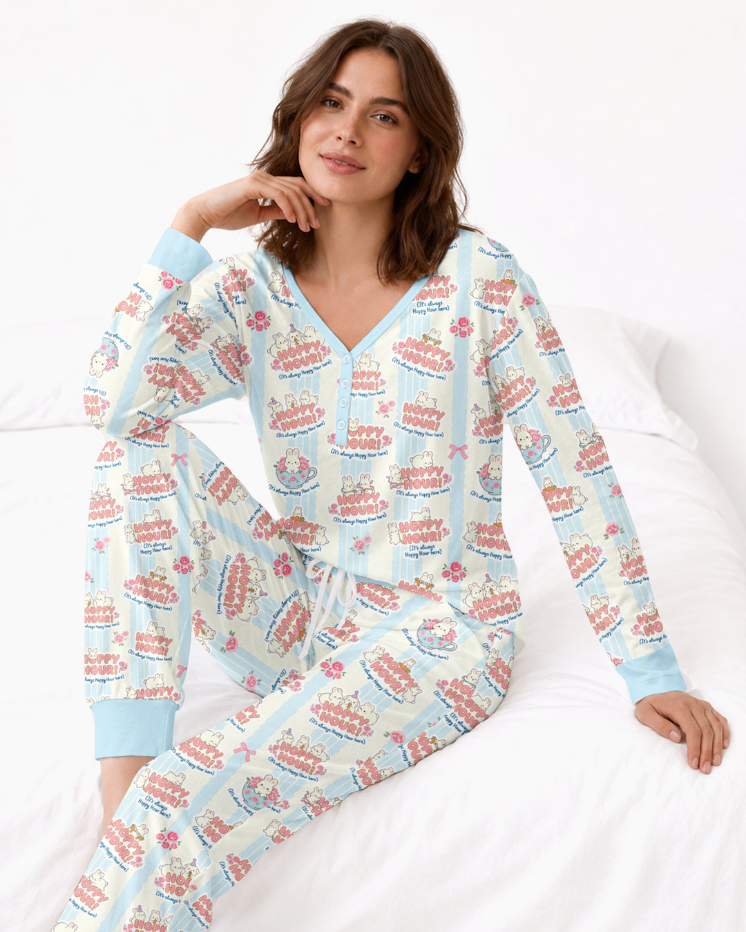 Hoppy Hour Bamboo Women Pajama Set