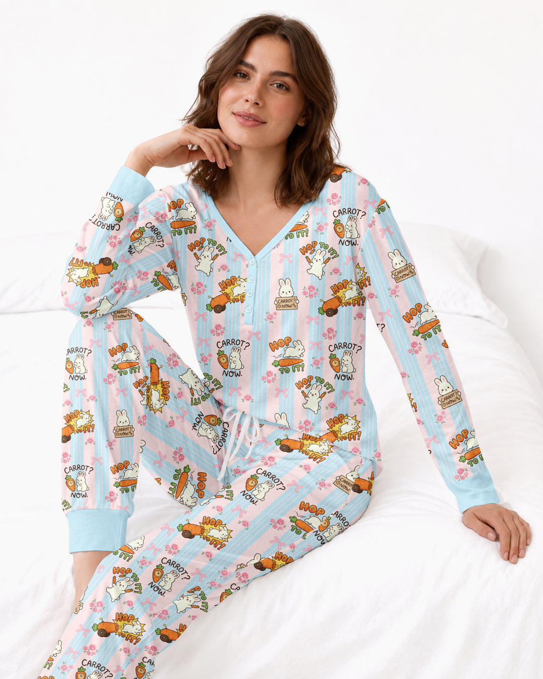 Carrot Rush Bamboo Women Pajama Set