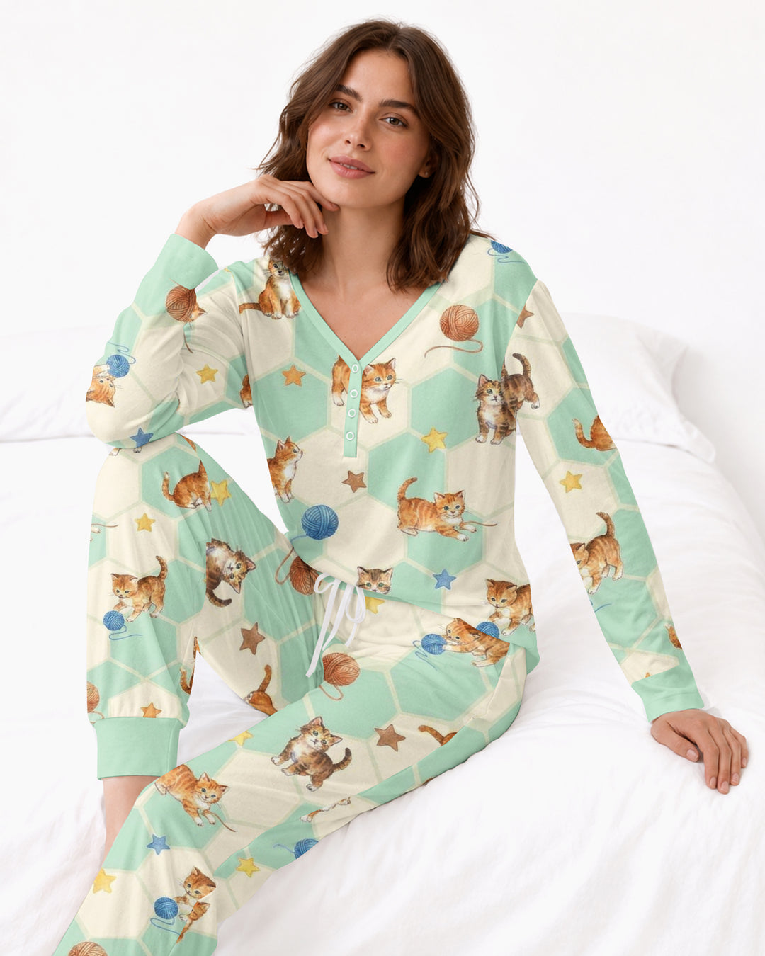 Guess Who Found The Yarn Bamboo Women Pajama Set