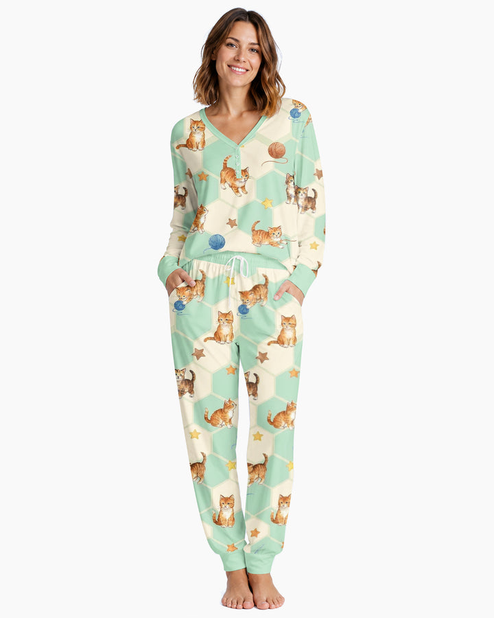 Guess Who Found The Yarn Bamboo Women Pajama Set
