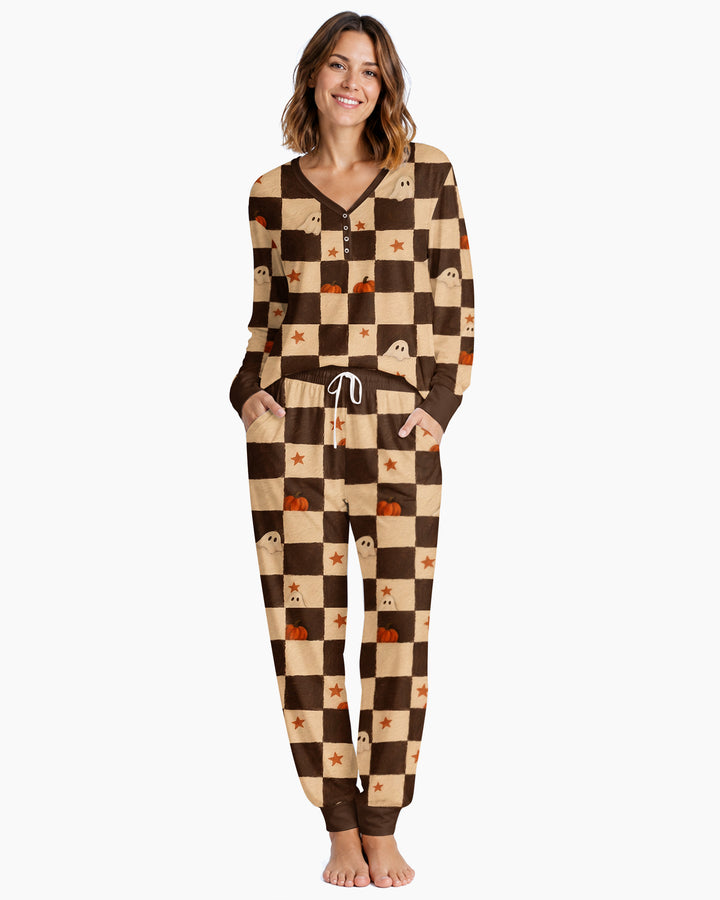 Spooky Hide And Seek Bamboo Women Pajama Set