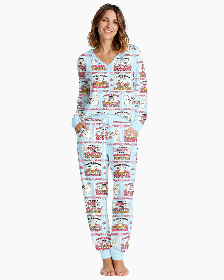Bossy Bunny Bamboo Women Pajama Set