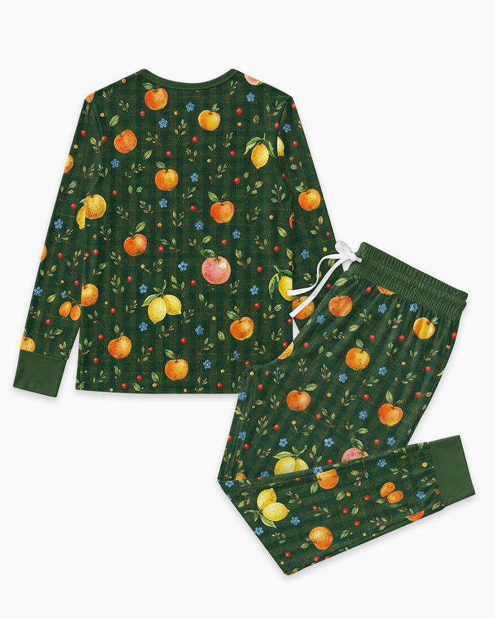 Forest Orange Bamboo Women Pajama Set