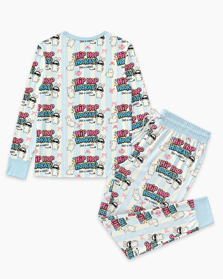 Hip Hop Bunny Bamboo Women Pajama Set