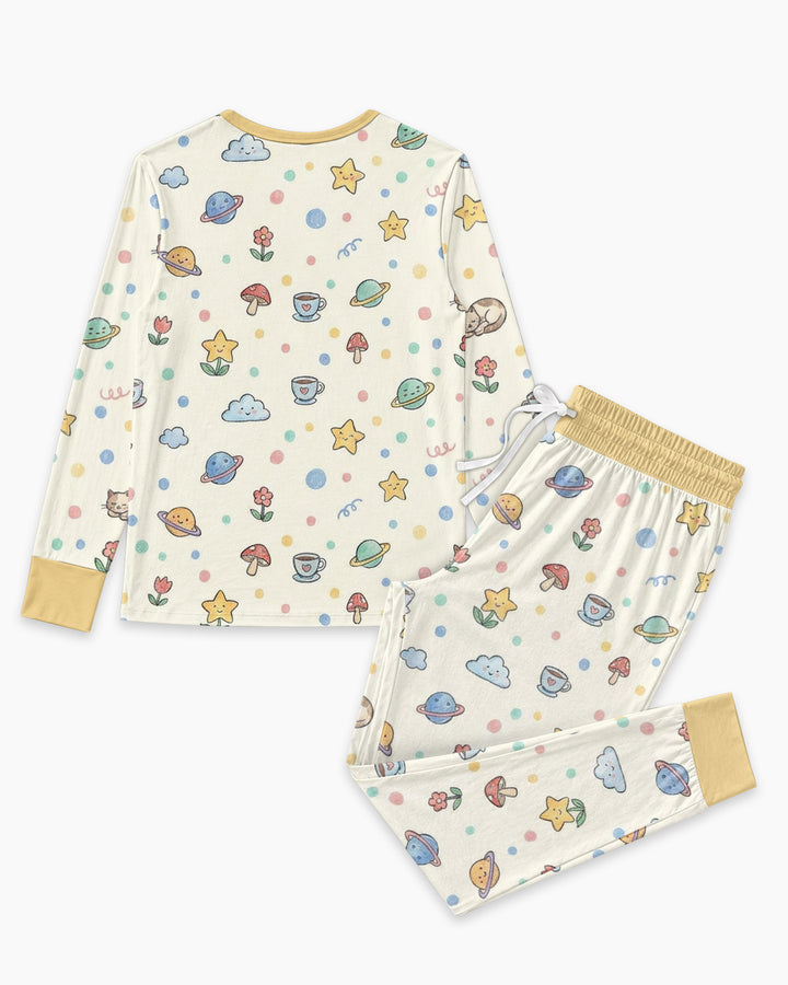 Lazy Cats Universe Bamboo Women Pajama Set