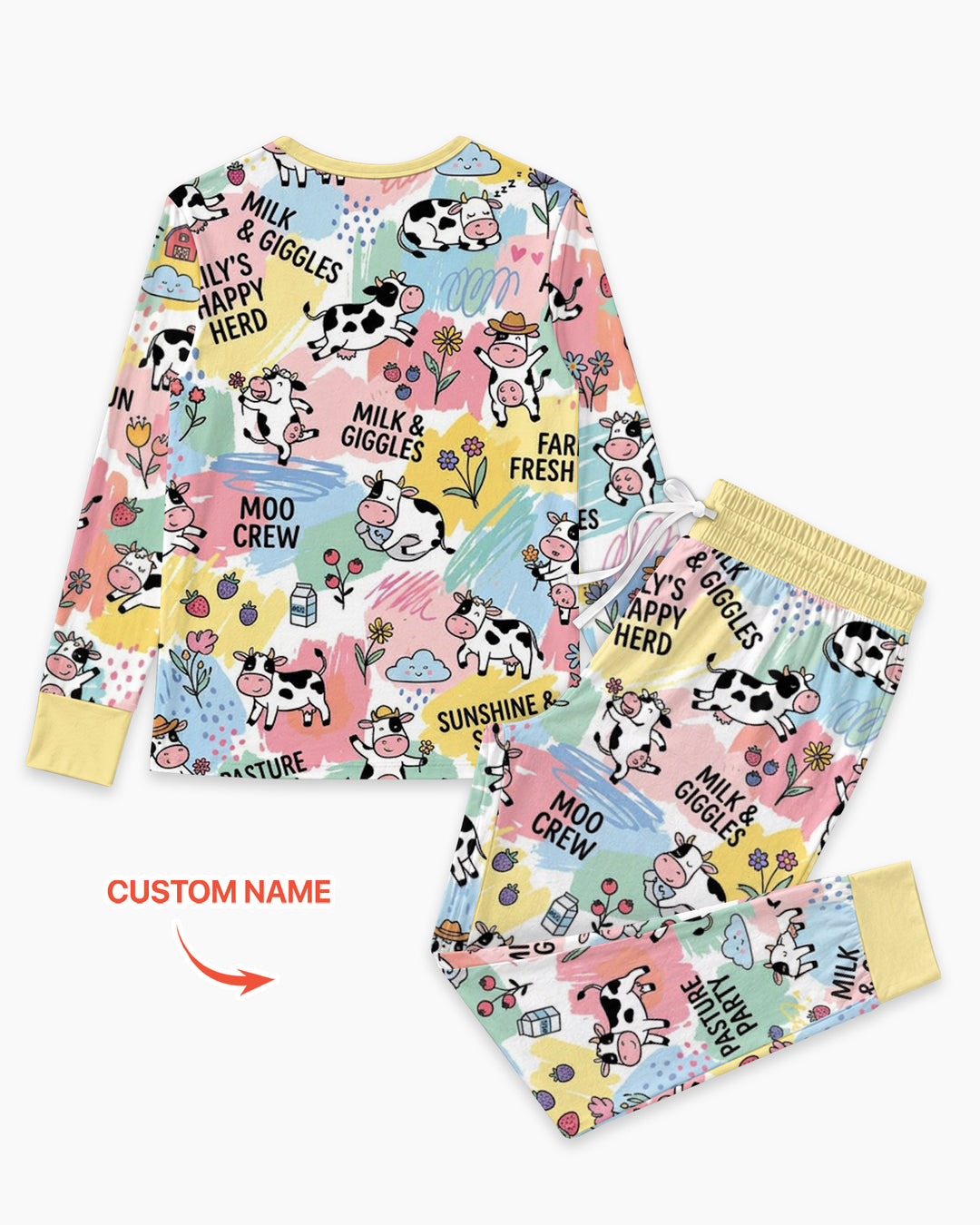 Custom Name Can’t Keep Us In The Barn Bamboo Women Pajama Set