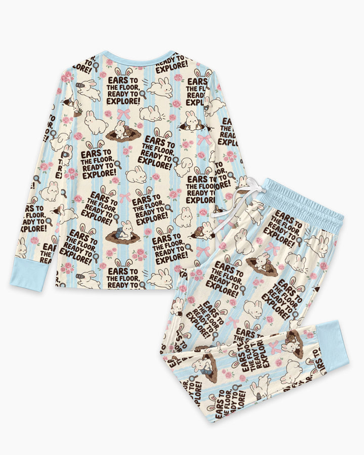 Ears To The Floor Bamboo Women Pajama Set