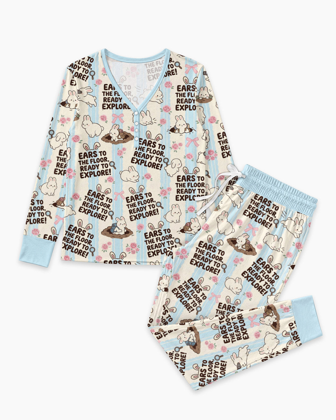 Ears To The Floor Bamboo Women Pajama Set