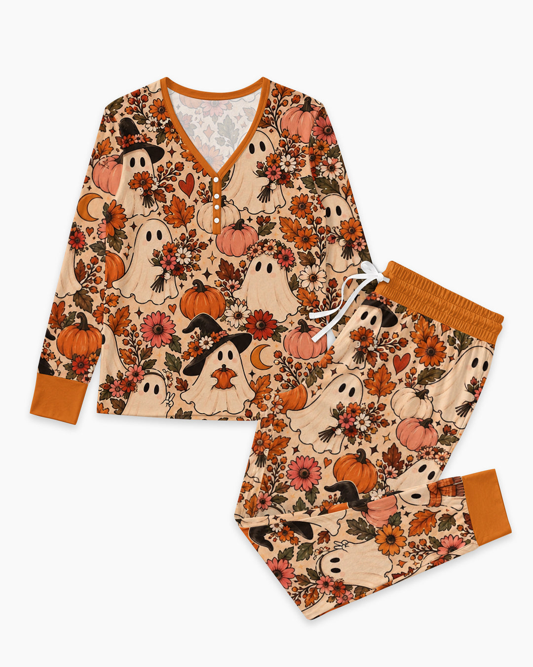 Guess Who Is A Romantic Ghost Bamboo Women Pajama Set