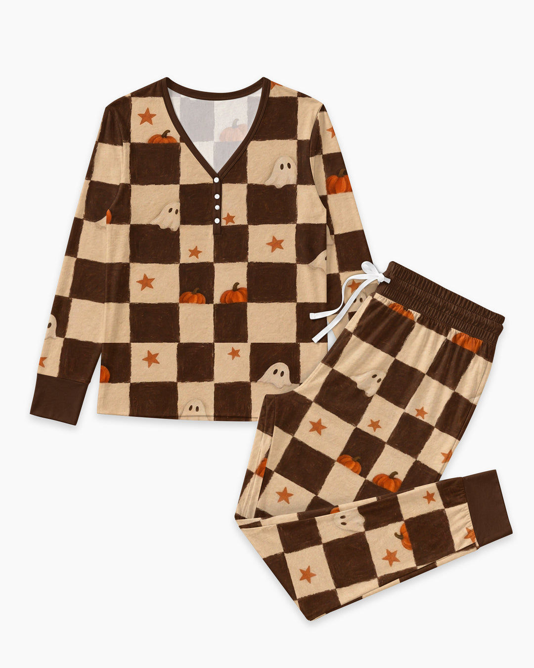 Spooky Hide And Seek Bamboo Women Pajama Set