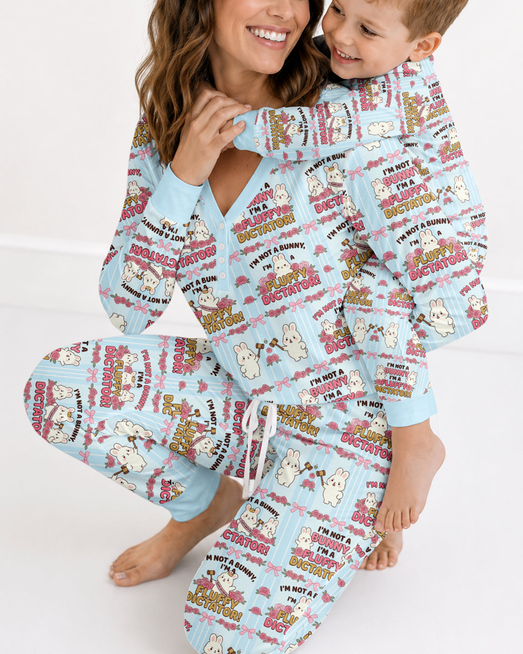 Bossy Bunny Bamboo Women Pajama Set