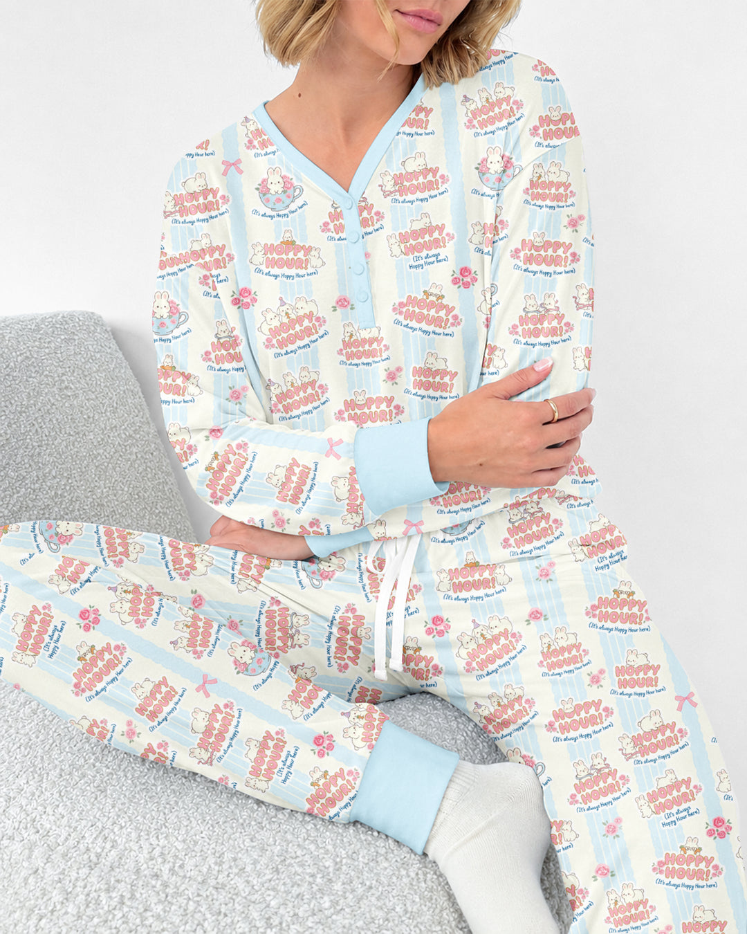 Hoppy Hour Bamboo Women Pajama Set