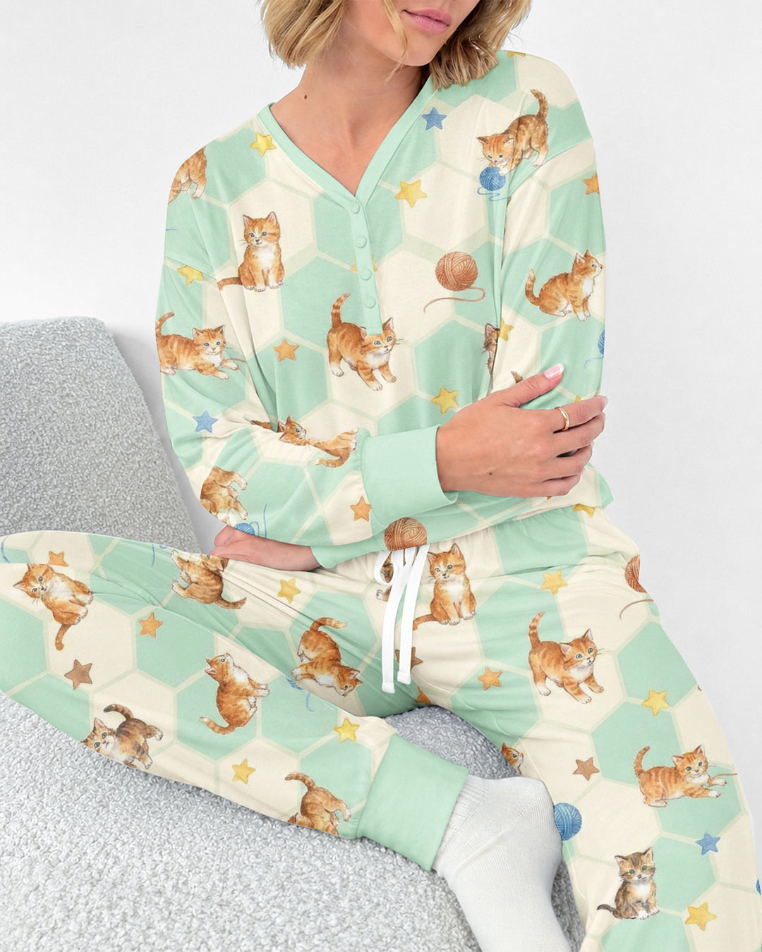 Guess Who Found The Yarn Bamboo Women Pajama Set
