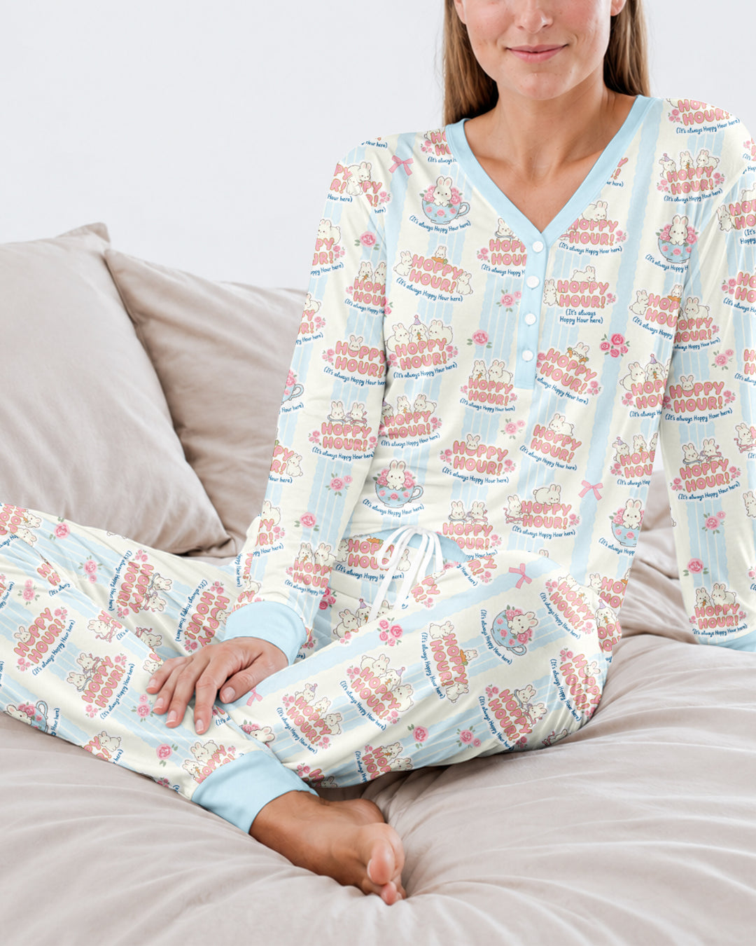 Hoppy Hour Bamboo Women Pajama Set