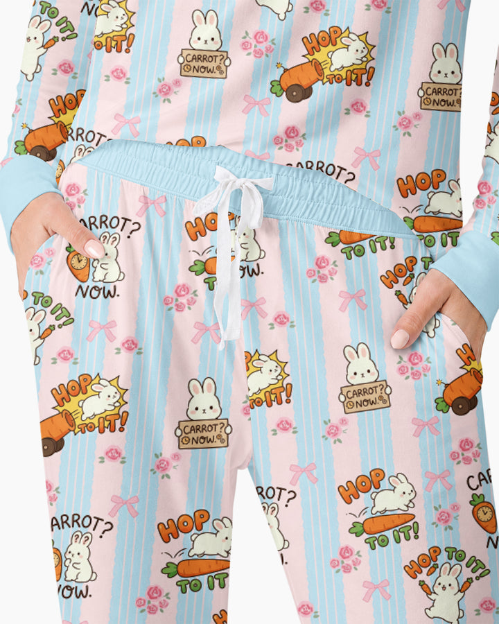 Carrot Rush Bamboo Women Pajama Set