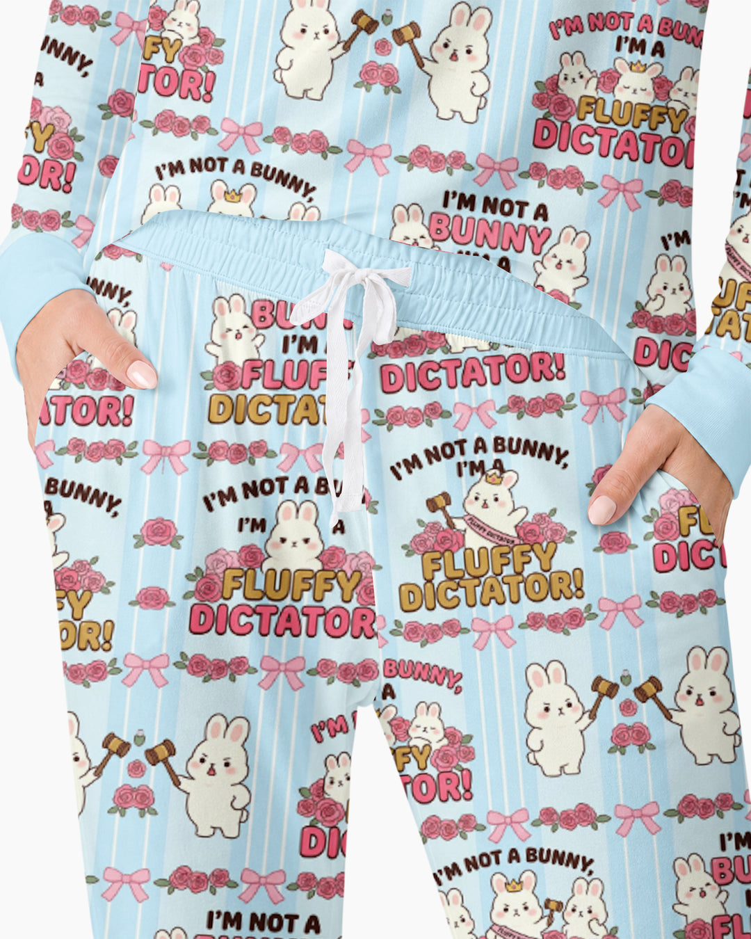 Bossy Bunny Bamboo Women Pajama Set