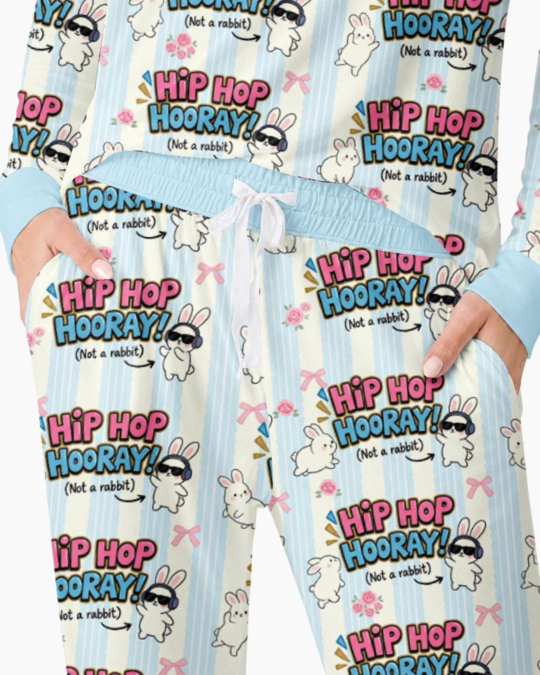 Hip Hop Bunny Bamboo Women Pajama Set