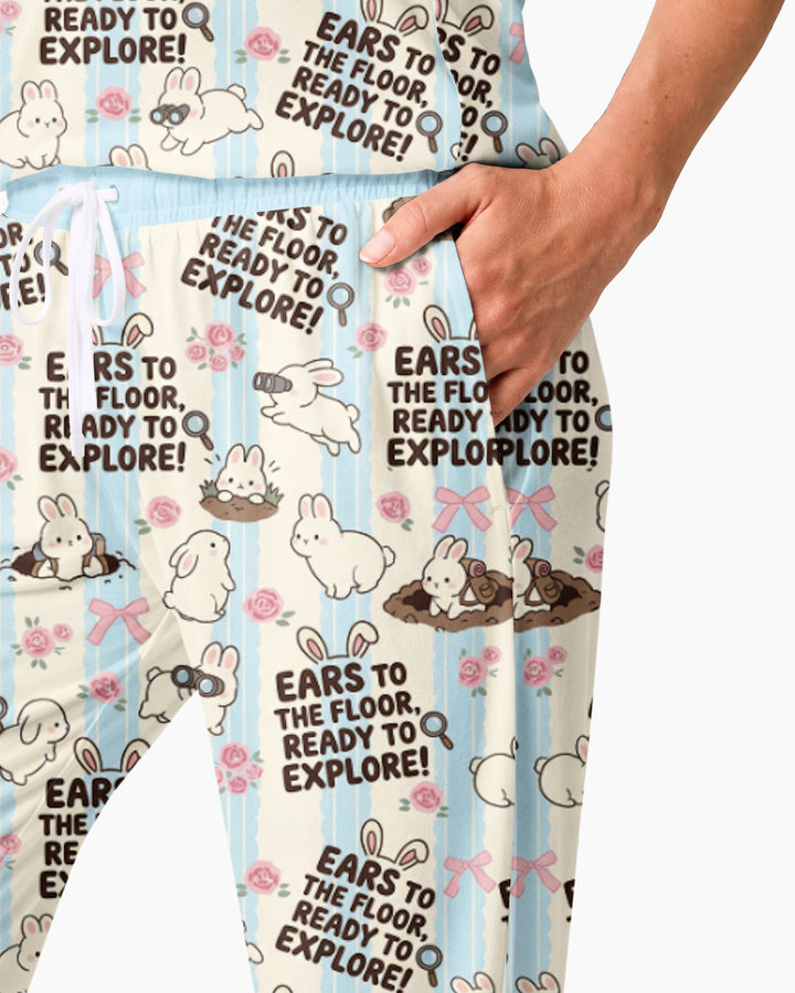 Ears To The Floor Bamboo Women Pajama Set