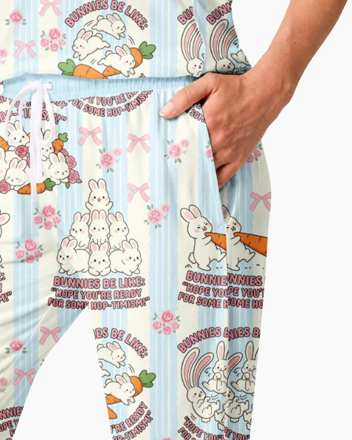 Hop-timism Bamboo Women Pajama Set