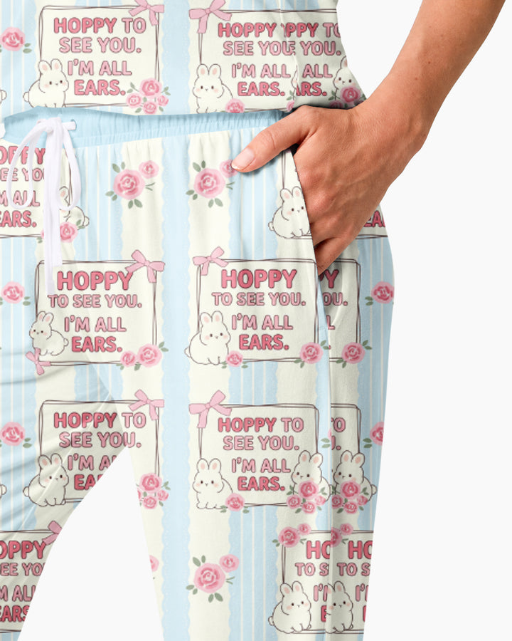 Hoppy To See You Bamboo Women Pajama Set