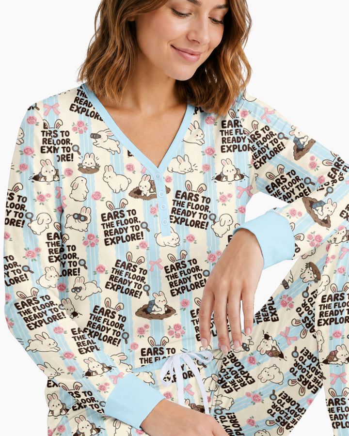 Ears To The Floor Bamboo Women Pajama Set