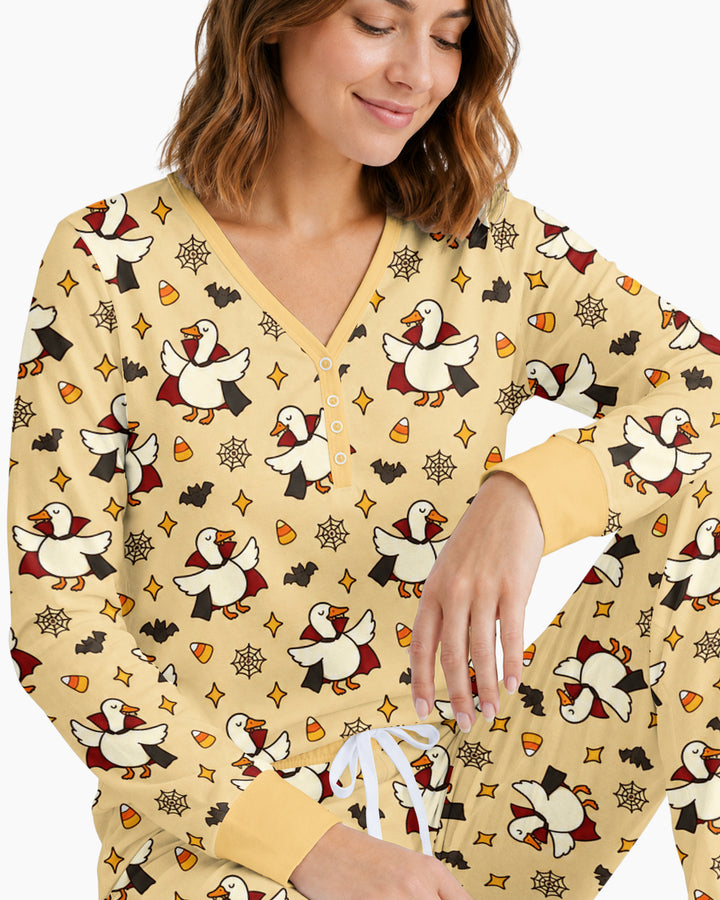 Count Duckula Candy Rush Bamboo Women Pajama Set