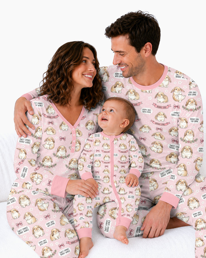 Sweet Bunny Worlds Bamboo Women Pajama Set