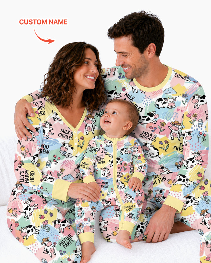 Custom Name Can’t Keep Us In The Barn Bamboo Women Pajama Set