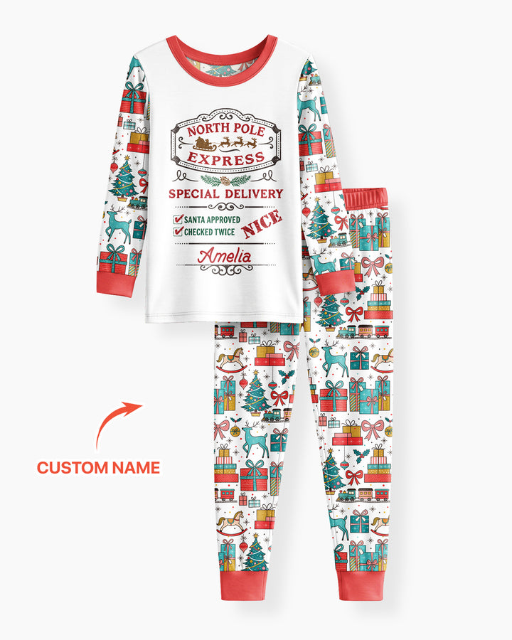 Santa’s Special Delivery Bamboo Two Piece Long Sleeve Pajama Set