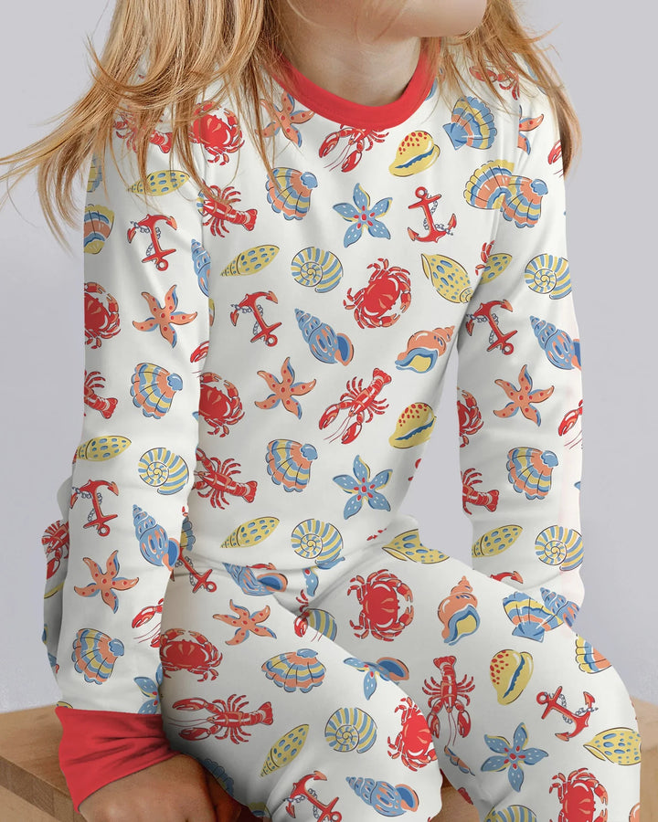 Catch Of The Day Family Matching Bamboo Two Piece Long Sleeve Pajama Set