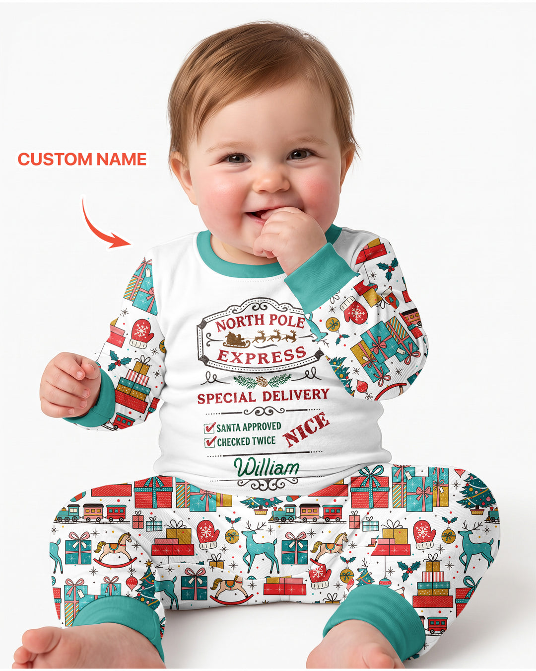 Santa’s Special Delivery Bamboo Two Piece Long Sleeve Pajama Set