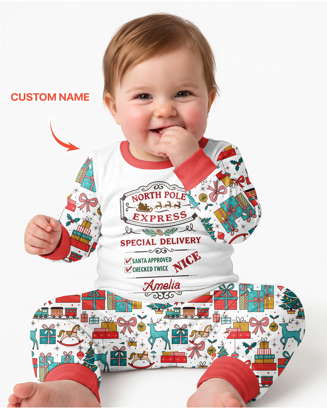 Santa’s Special Delivery Bamboo Two Piece Long Sleeve Pajama Set