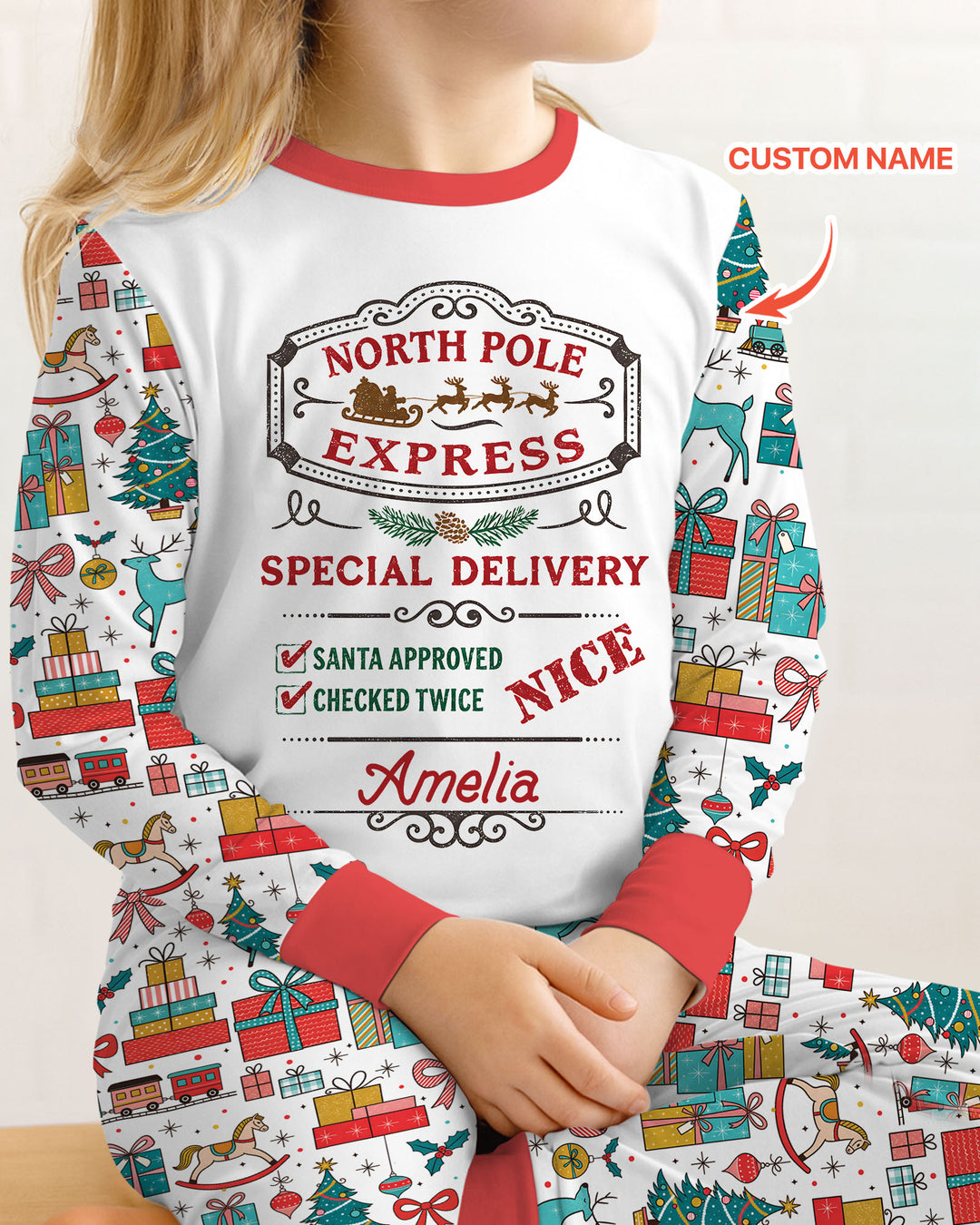 Santa’s Special Delivery Bamboo Two Piece Long Sleeve Pajama Set
