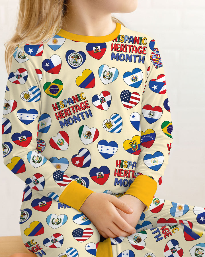 Template Bamboo Two Piece Long Sleeve Pyjamas Set