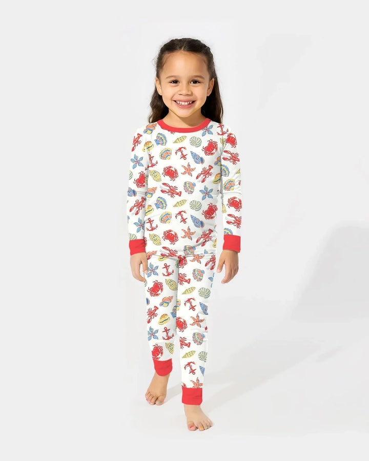 Catch Of The Day Family Matching Bamboo Two Piece Long Sleeve Pajama Set