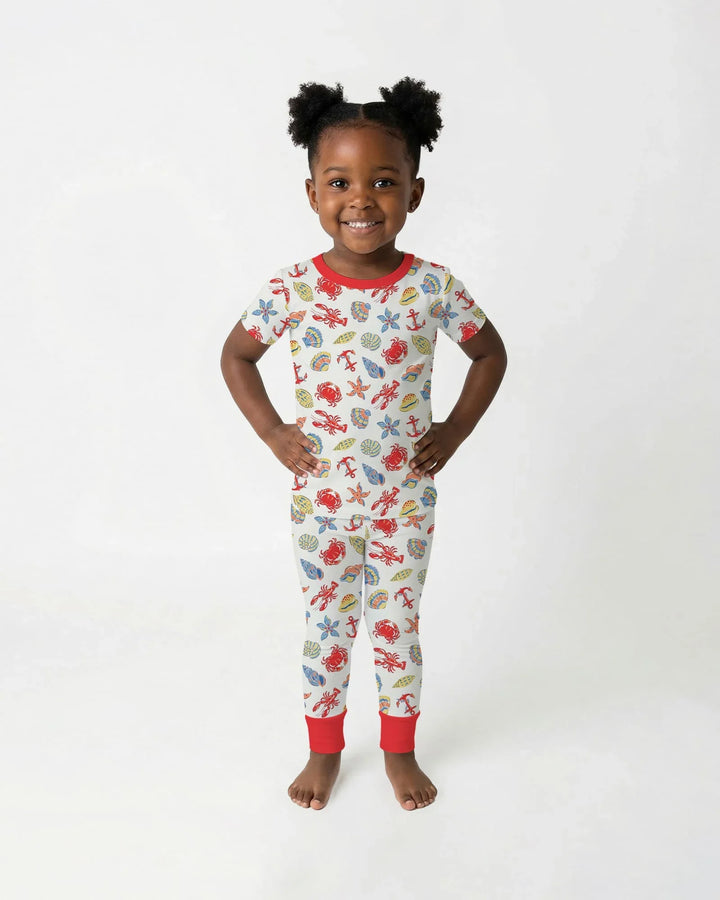 Catch Of The Day Family Matching Bamboo Two Piece Short Sleeve Pajama Set