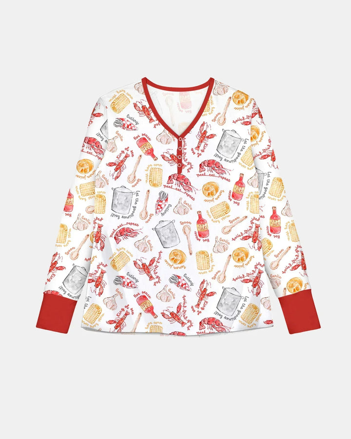 Crawfish Boil Bamboo Women Pajama Set