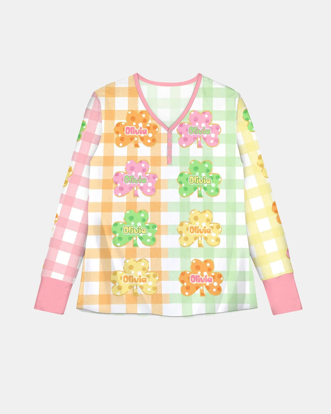 Lucky Shamrock Bamboo Women Pajama Set