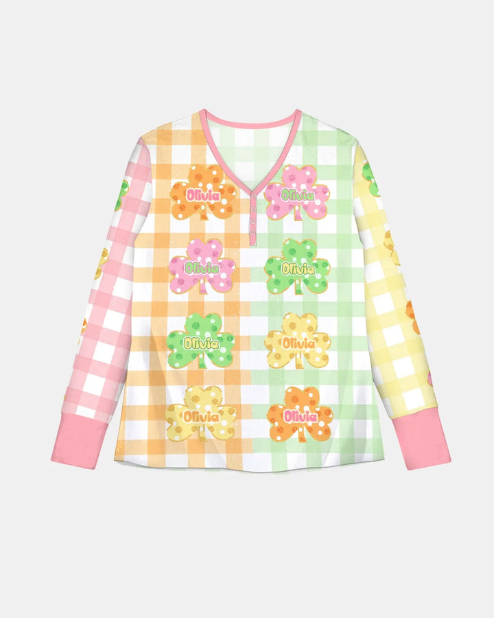 Lucky Shamrock Bamboo Women Pajama Set