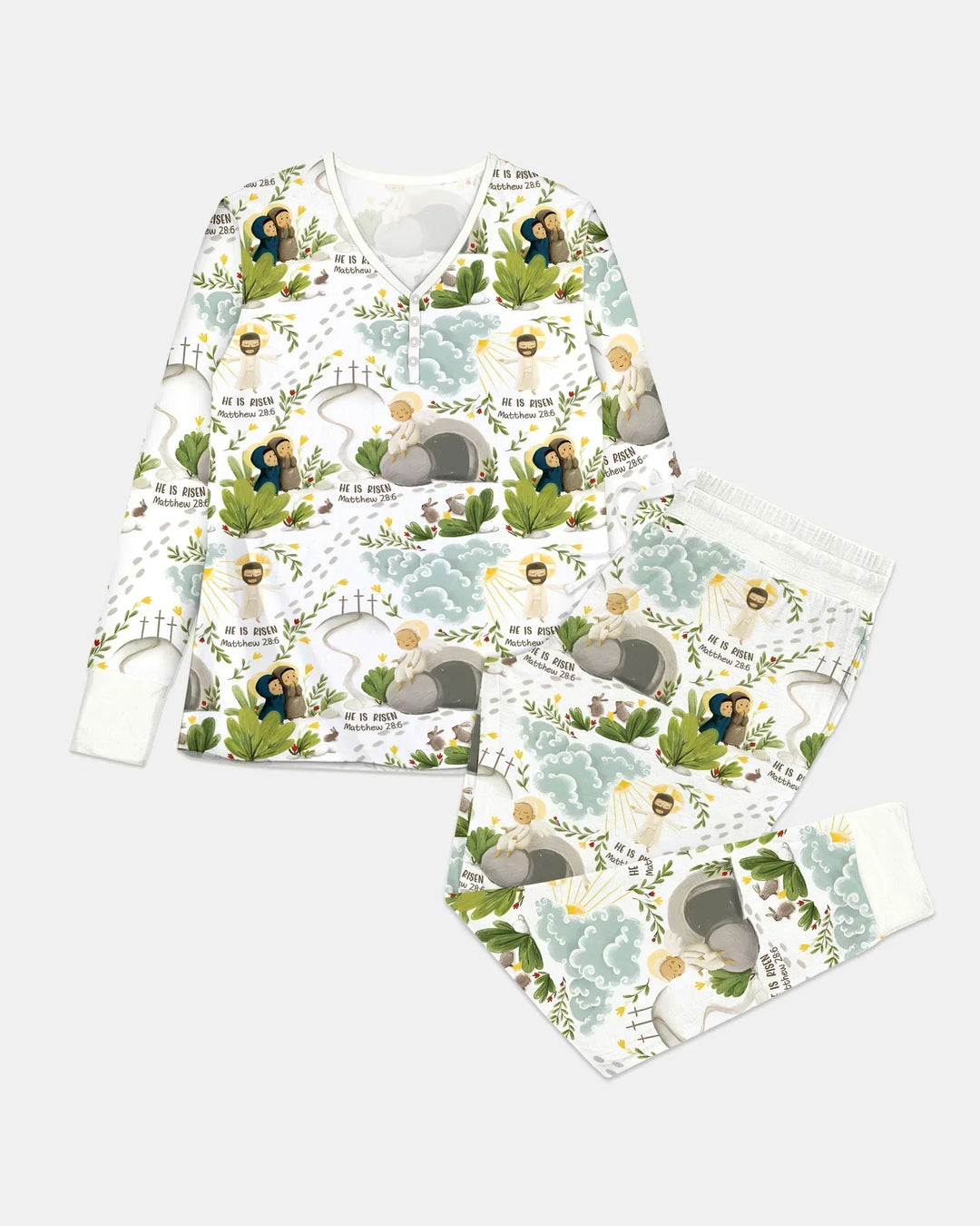 He Is Risen Bamboo Women Pajama Set