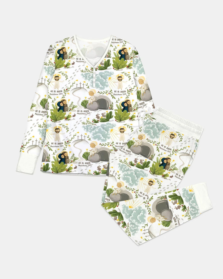 He Is Risen Bamboo Women Pajama Set