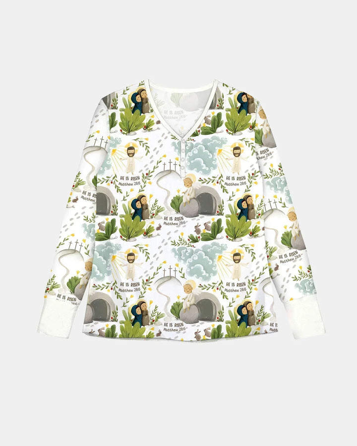 He Is Risen Bamboo Women Pajama Set