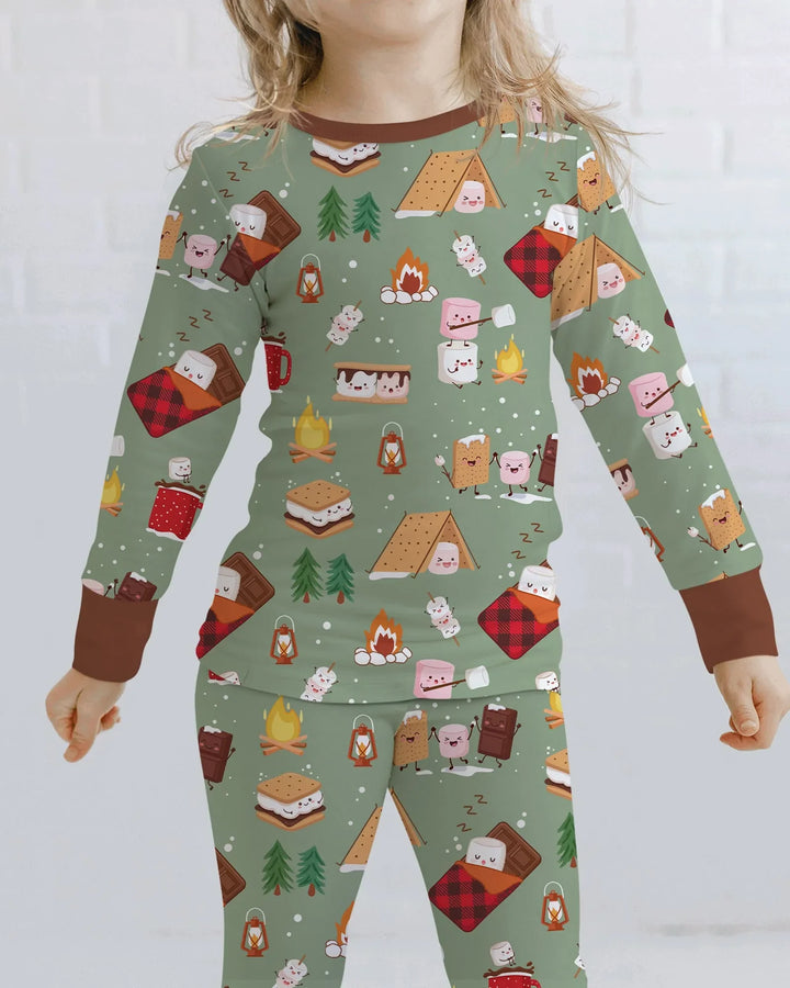 Campfire Bamboo Two Piece Long Sleeve Pajama Set