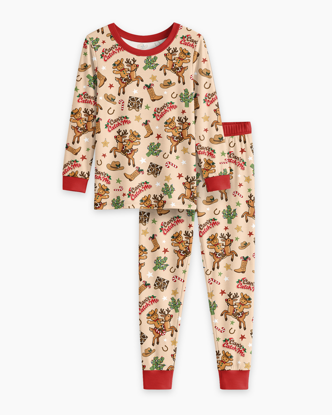 Can't Catch Me Bamboo Two Piece Long Sleeve Pajama Set