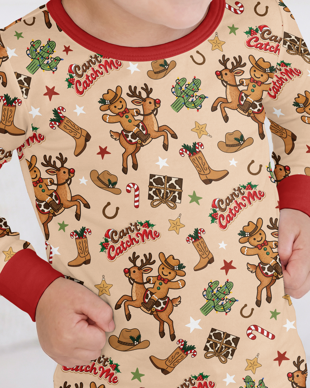 Can't Catch Me Bamboo Two Piece Long Sleeve Pajama Set