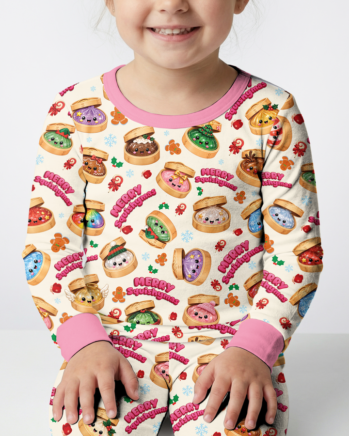 Merry Squishmas Bamboo Two Piece Long Sleeve Pajama Set