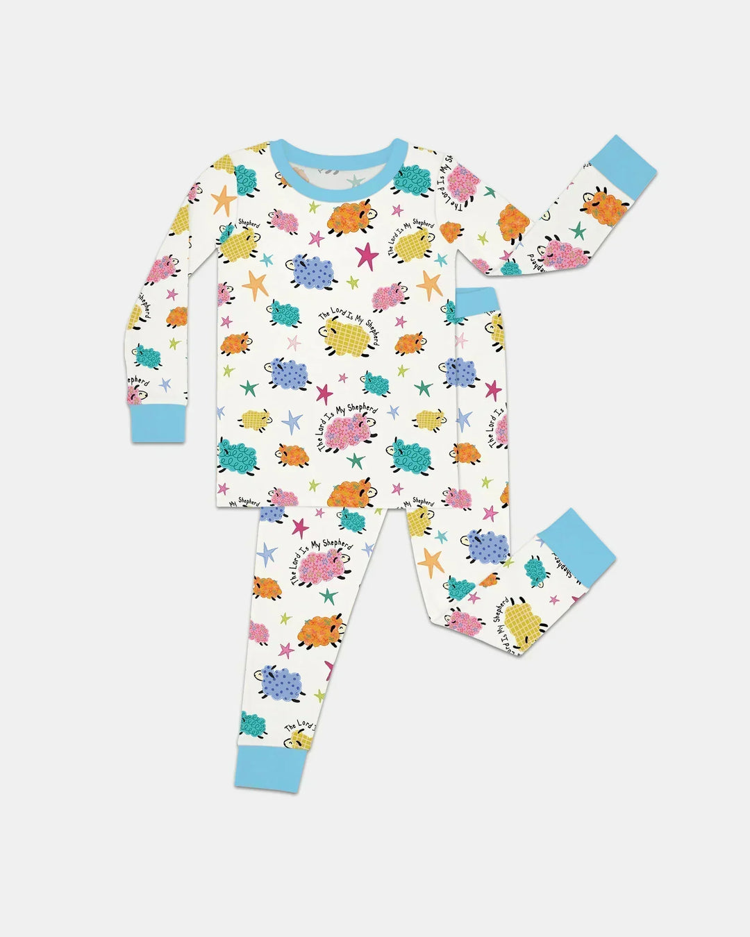 The Lord Is My Shepherd Bamboo Two Piece Long Sleeve Pajama Set