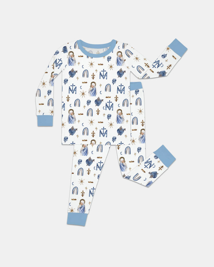 Little Ave Maria Bamboo Two Piece Long Sleeve Pajama Set