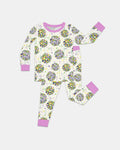Mardi Gras Disco Ball Bamboo Two Piece Long Sleeve Pajama Set