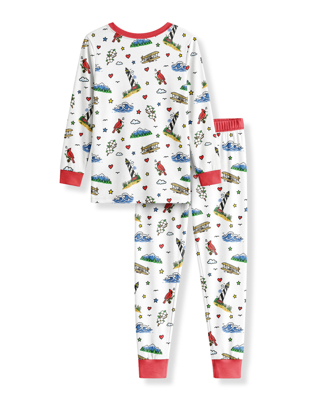 Someone in North Carolina Loves Me Bamboo Two Piece Long Sleeve Pajama Set